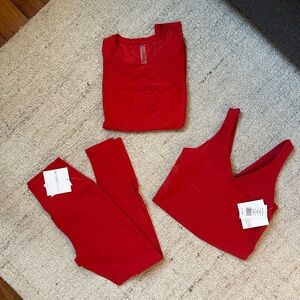 Beyond Yoga Red SpaceDye Set